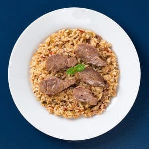 Arroz meloso con carrillada
