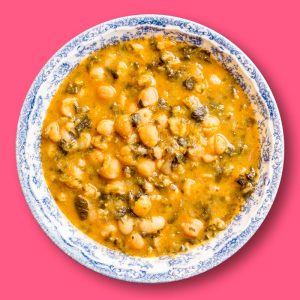 Potaje de bacalao con garbanzos (400 g.)
