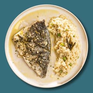 Dorada al limón con cous cous (300 g.)