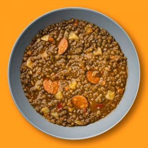 Lentejas caseras con chorizo (400 g.)