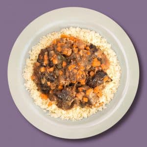 Ternera guisada con ciruelas (400 g.)
