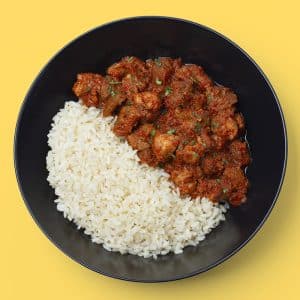 Magro Cerdo Ibérico con Tomate y Arroz
